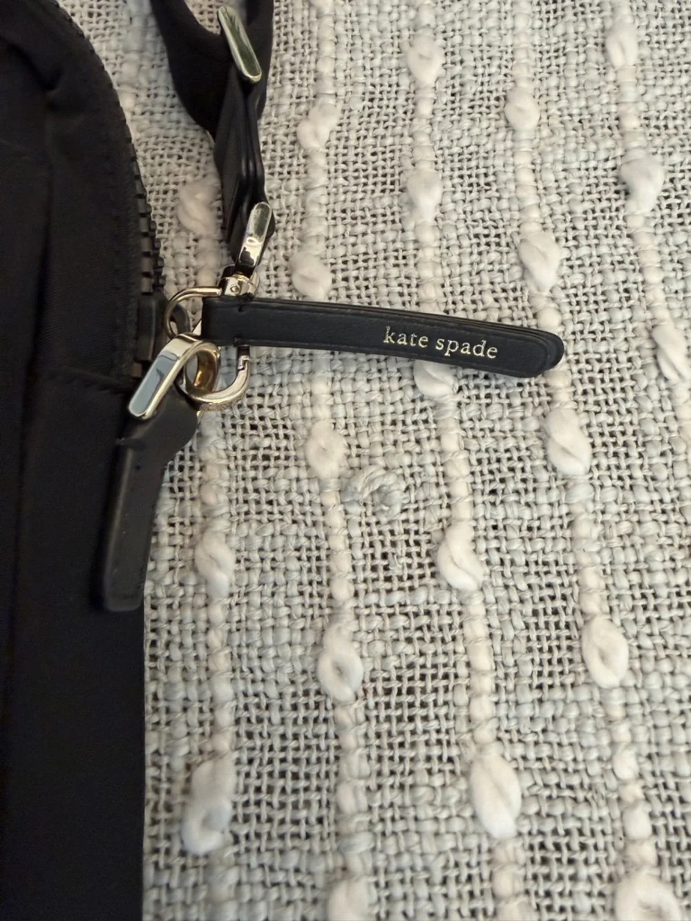 kate spade Black Nylon Laptop Bag with Shoulder Strap